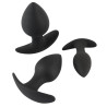 Black Velvets Lot de 3 plugs lestés Trainer Weight Noirs